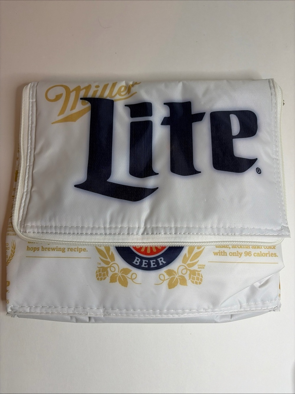 Miller Lite Soft 12 Pack Beer Cooler -Insulated -Shoulder Strap- Lightweight NEW